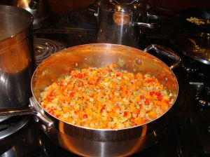 Making Chicken Noodle Soup